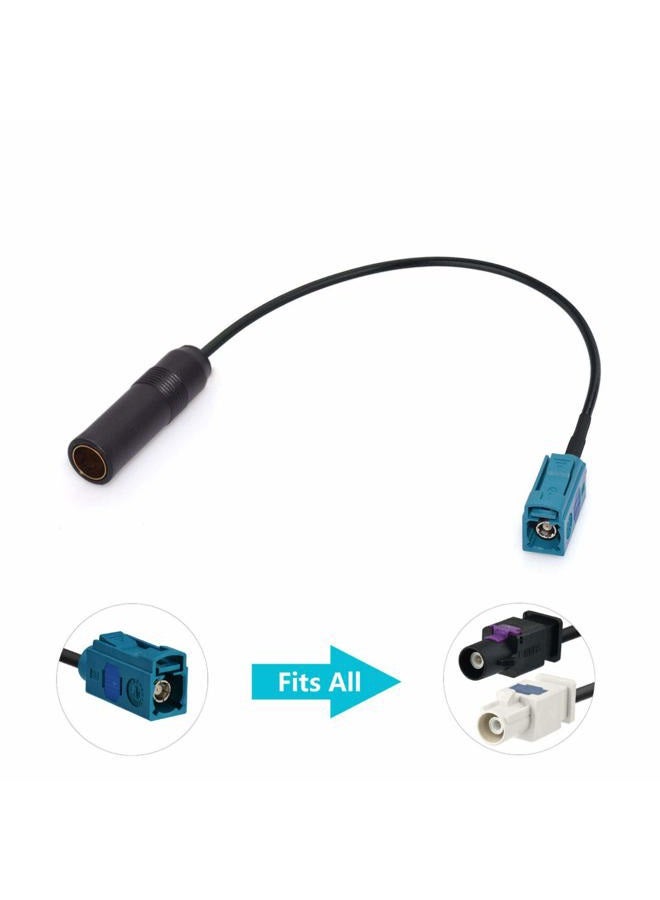 BINGFU Universal Vehicle Car Stereo FM AM Radio Antenna Adapter Cable (2-Pack) Fakra Z Male Female to DIN Plug Connector Cable for Car Stereo Audio HD Radio Head Unit CD Media Player Receiver - Image 4