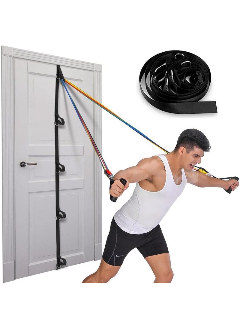 Joudi Door Anchor Strap for Resistance Bands, Portable Workout Resistance Band Door Anchors, Space Saving Easy Set Up Home Gym, Secure Multi Point Anchor Gym for Home Fitness - Image 1