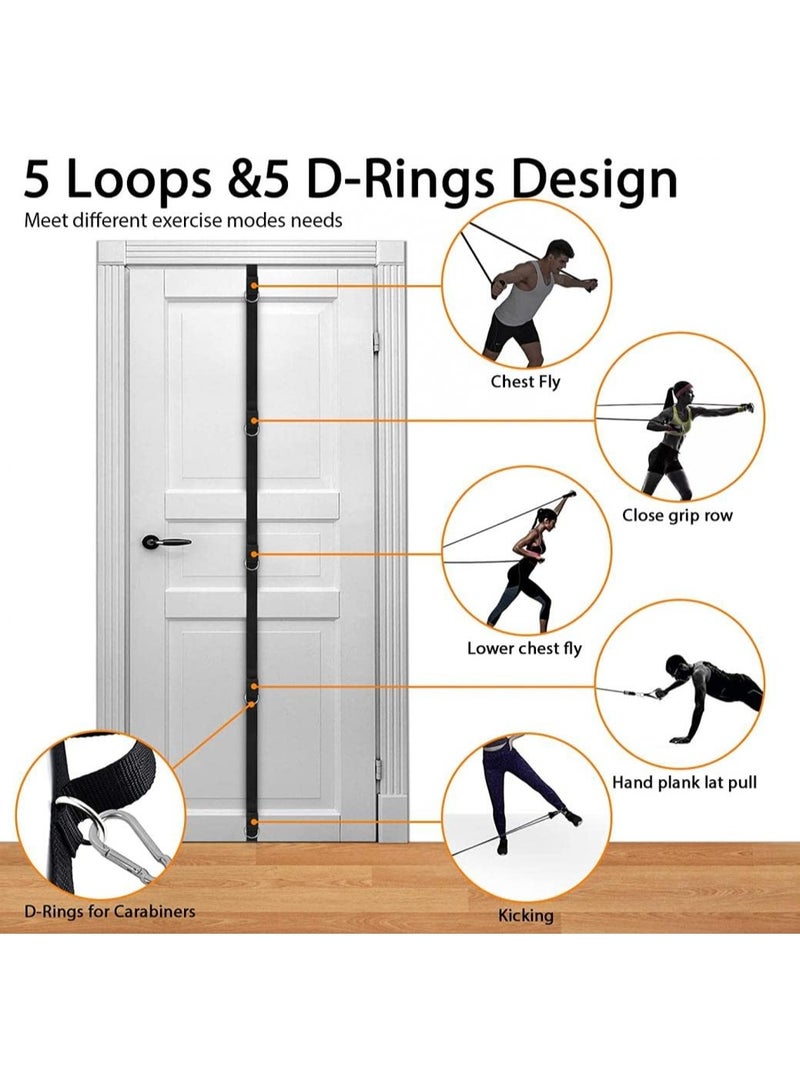 Joudi Door Anchor Strap for Resistance Bands, Portable Workout Resistance Band Door Anchors, Space Saving Easy Set Up Home Gym, Secure Multi Point Anchor Gym for Home Fitness - Image 5