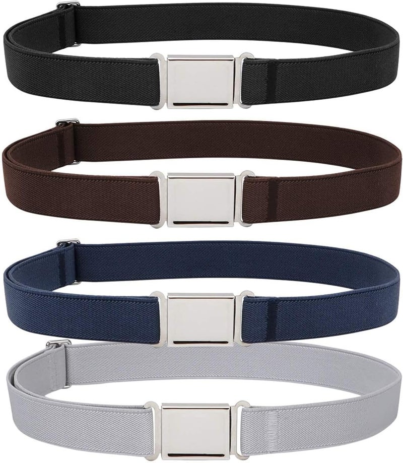 Jas. Good Kids Adjustable Magnetic Belt Boys Girls Elastic Belt with Easy Magnetic Buckle for Back to School Girls - Image 1