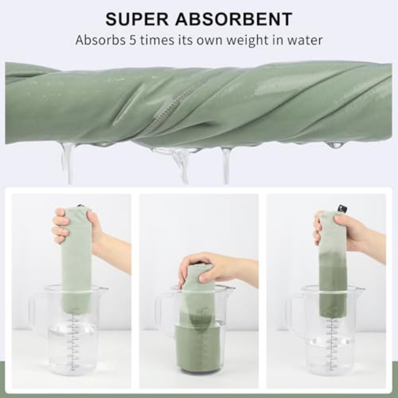 Microfiber Towel Perfect Travel and Gym and Camping Towel. Quick Dry - Super Absorbent - Ultra Compact - Lightweight. Suitable for Trip, Beach, Shower, Backpacking, Pool - Image 5