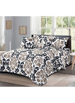Sleep night Compressed Floral Comforter Set Single Size 4 Piece 1 Comforter 1 Bed Sheet 1 Pillowcase and 1 Cushion Case Multicolour  - Image 1