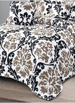Sleep night Compressed Floral Comforter Set Single Size 4 Piece 1 Comforter 1 Bed Sheet 1 Pillowcase and 1 Cushion Case Multicolour  - Image 4