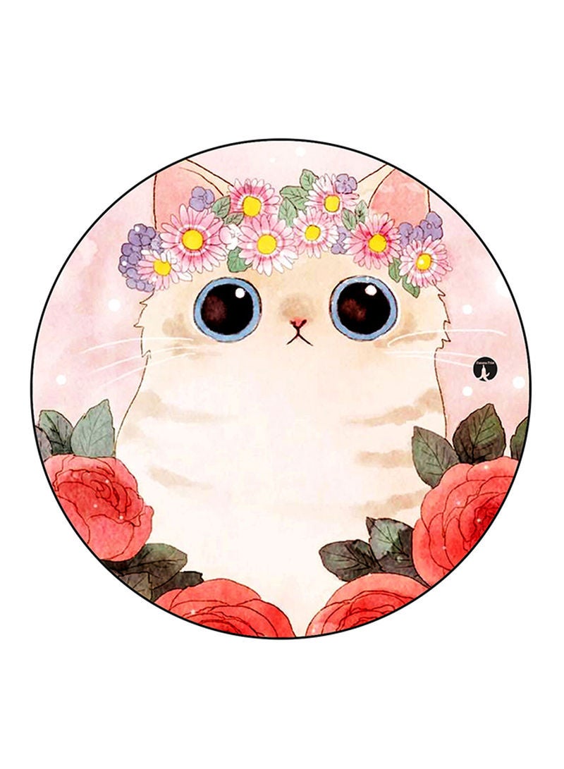 RKN Cat Printed Mouse Pad  Multicolour