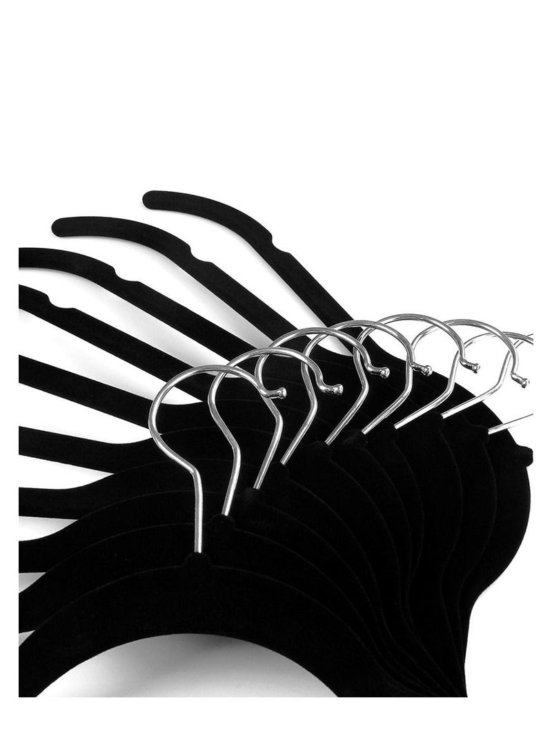 Velvet Shirt Dress Clothes Hangers,360° Swivel Hook Non Slip Clothes Hangers For Tops, Dress Shirts, Blouses, Strappy Dresses,Set of 10 - Image 4