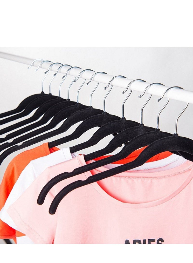 Velvet Shirt Dress Clothes Hangers,360° Swivel Hook Non Slip Clothes Hangers For Tops, Dress Shirts, Blouses, Strappy Dresses,Set of 10 - Image 5