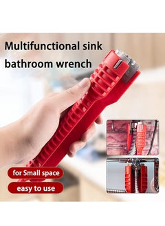 Excefore Faucet and Sink Installer, 8 in 1 Multifunctional Wrench Tool Double Head Installer Water Pipe Spanner Tackle For Toilet Bowl Bathroom Kitchen Plumbing  - Image 4