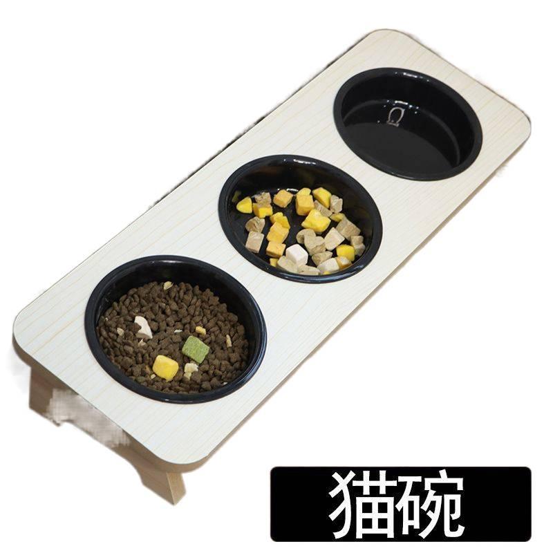 Easy Clean Stainless Steel Raised Cat Bowl with Bowl and Anti Tip Base Bowl Home Feeding Accessory for Cats and Dogs - Image 1