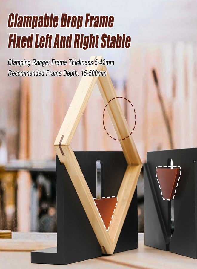 dcvbny Right Angle Spline Jig, Adjustable Corner Dovetail Jig for Table Saw Router Table Strengthen Miter Joints and Add Design Element Suitable for Picture Frames Drawer Slotting Small Boxes - Image 5