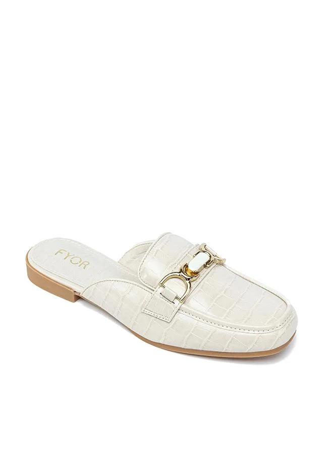 FYOR Stylish Chain-Detail Flat Sandal AJ 009