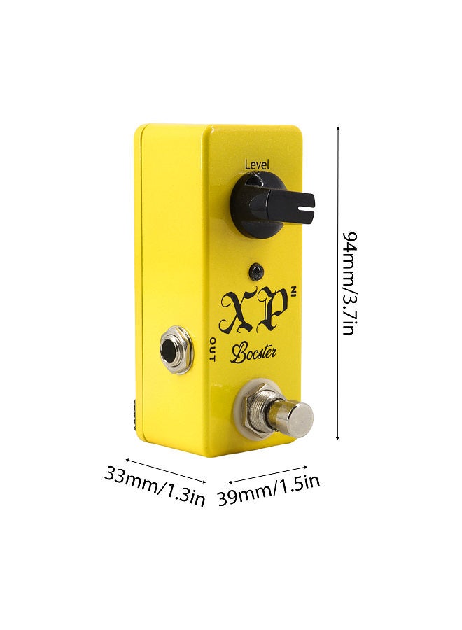Generic Guitar XP Booster Pedal Electric Guitar Effects Pedal True Bypass Zinc Alloy Shell DC 9V 6.35mm Input/Output Interface Mini Guitar XP Booster Effector  - Image 2