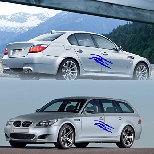 TEMI 2PCS Claw Mark Decals for Cars,Headlight Car Sticker,Stripes Scratch Decal Vinyl for Sports Cars SUV Pickup Truck Window Motorcycles ect (blue) - Image 5