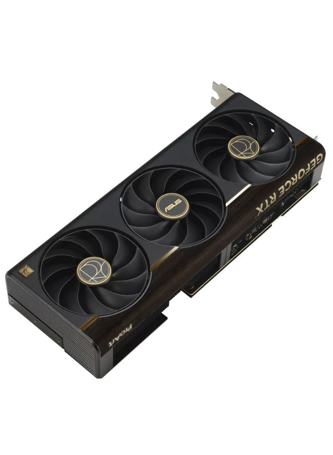ASUS ProArt GeForce RTX 5080 OC Edition 16GB GDDR7 Graphics Card, NVIDIA Blackwell GPU, 1858 AI TOPS, DLSS 4, Ray Tracing, 2.5-Slot SFF Design, Triple Axial-Tech Fans, Vapor Chamber Cooling, Aura Sync, Auto-Extreme, GPU Tweak III, Black | 90YV0N30-M0NA00 - Image 4