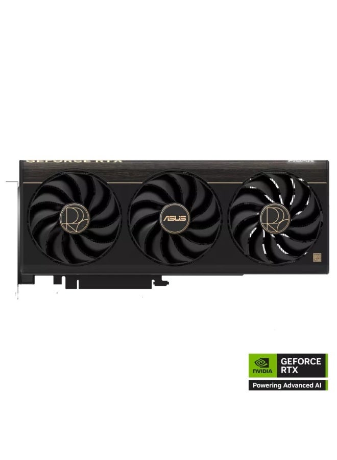 ASUS ProArt GeForce RTX 5080 OC Edition 16GB GDDR7 Graphics Card, NVIDIA Blackwell GPU, 1858 AI TOPS, DLSS 4, Ray Tracing, 2.5-Slot SFF Design, Triple Axial-Tech Fans, Vapor Chamber Cooling, Aura Sync, Auto-Extreme, GPU Tweak III, Black | 90YV0N30-M0NA00 - Image 2