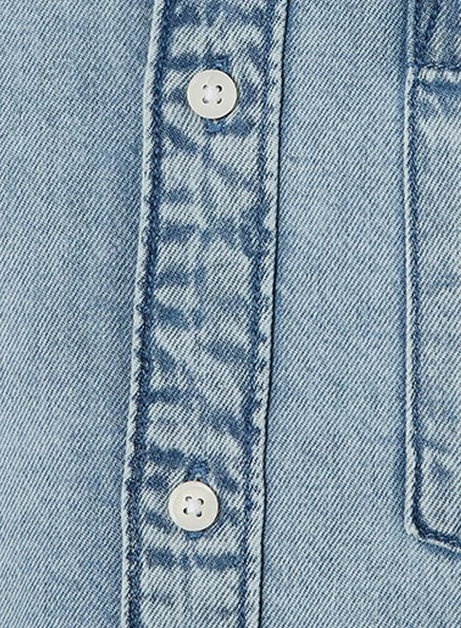 Splash FAV Denim Regular Fit Button Down Collar Long Sleeves Shirt