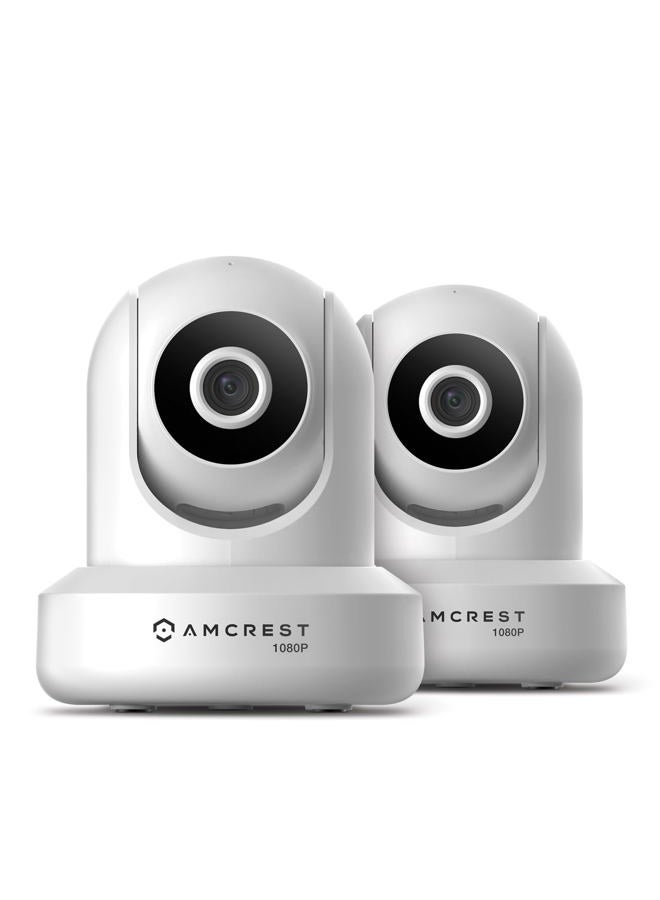 AMCREST ProHD 1080P WiFi/Wireless IP Security Camera (White) -Pack of 2 - Image 1
