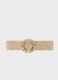 ELLA Raffia Woven Belt  - Image 1