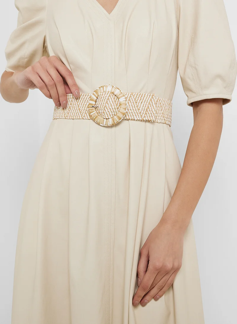 ELLA Raffia Woven Belt