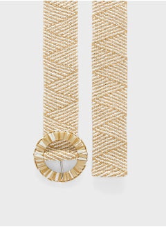 ELLA Raffia Woven Belt  - Image 2