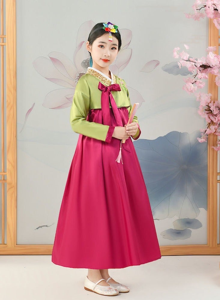 Gril Korean Hanbok Traditional Dress Palace Korea Wedding Dance Costume Oriantal For Stage - Image 4