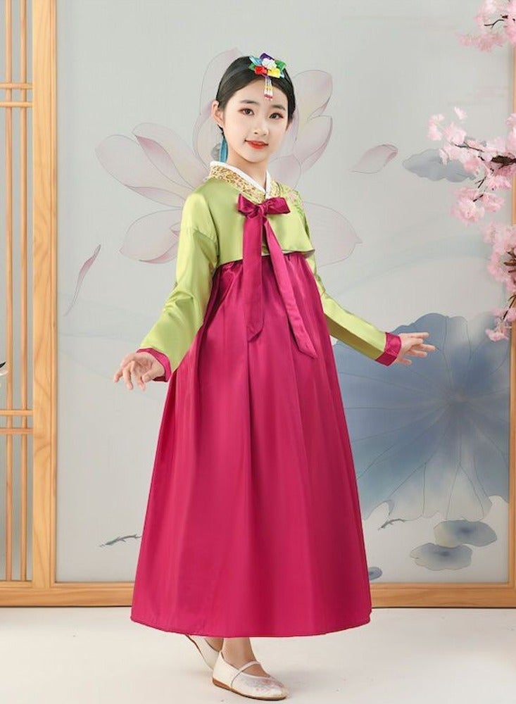 Gril Korean Hanbok Traditional Dress Palace Korea Wedding Dance Costume Oriantal For Stage - Image 3