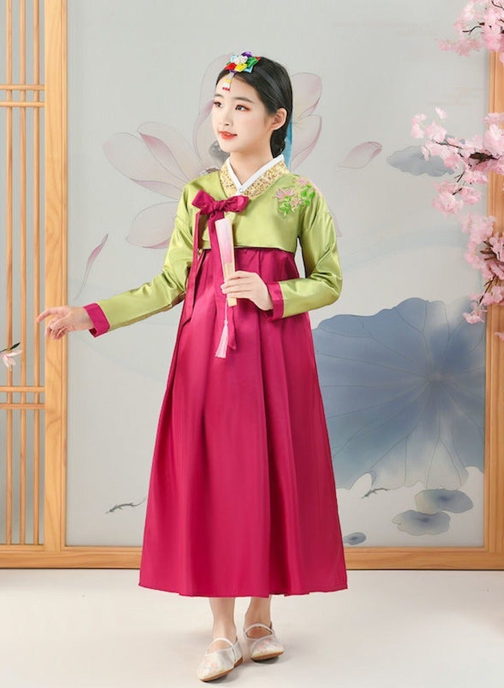 Gril Korean Hanbok Traditional Dress Palace Korea Wedding Dance Costume Oriantal For Stage - Image 2