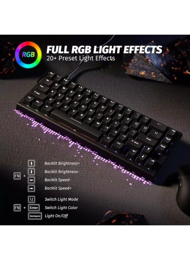 هجوم القرش لوحة مفاتيح الألعاب المغناطيسية X68 HE Rapid Trigger RGB مع إمكانية ضبط مستوى التشغيل، ومفتاح مغناطيسي بتقنية تأثير هول، ومعدل استجابة 8 كيلو هرتز - أسود - Image 5