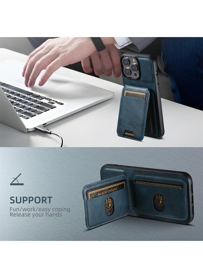 Suteni Case For iPhone 16 H02 Leather Wallet Stand Back Phone Case - Image 3