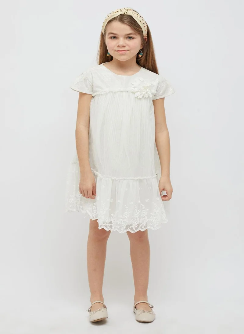 One Friday One Friday Girls Off White Elegant Dress
