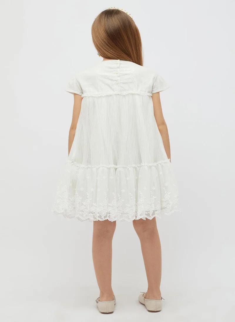 One Friday Lace Trimmed Dress