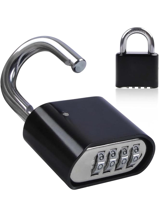 PROMASS PROMASS Combination Lock,4 Digit Combination Lock, Heavy Duty Security Lock,Code Security,Combination Padlock,Luggage Lock,Corrosion Resistant Lock for Gym, School Locker, Shed, Garage  - Image 1