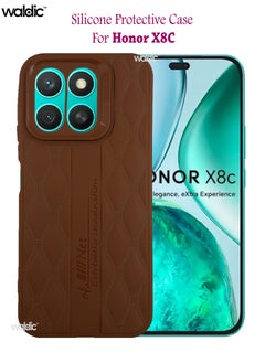 Honor X8C Premium Case | Premium Silicone  Case Cover Designed for Honor X8C | Honor X8C Case Camera and Drop Protection Thin Protective Back Cover Case for Honor X8C - Black