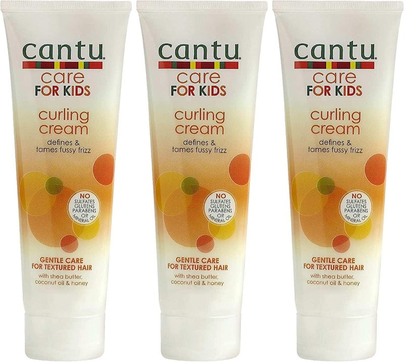 Cantu Care For Kids Curling Cream 8 Ounce 235ml 3 Pack