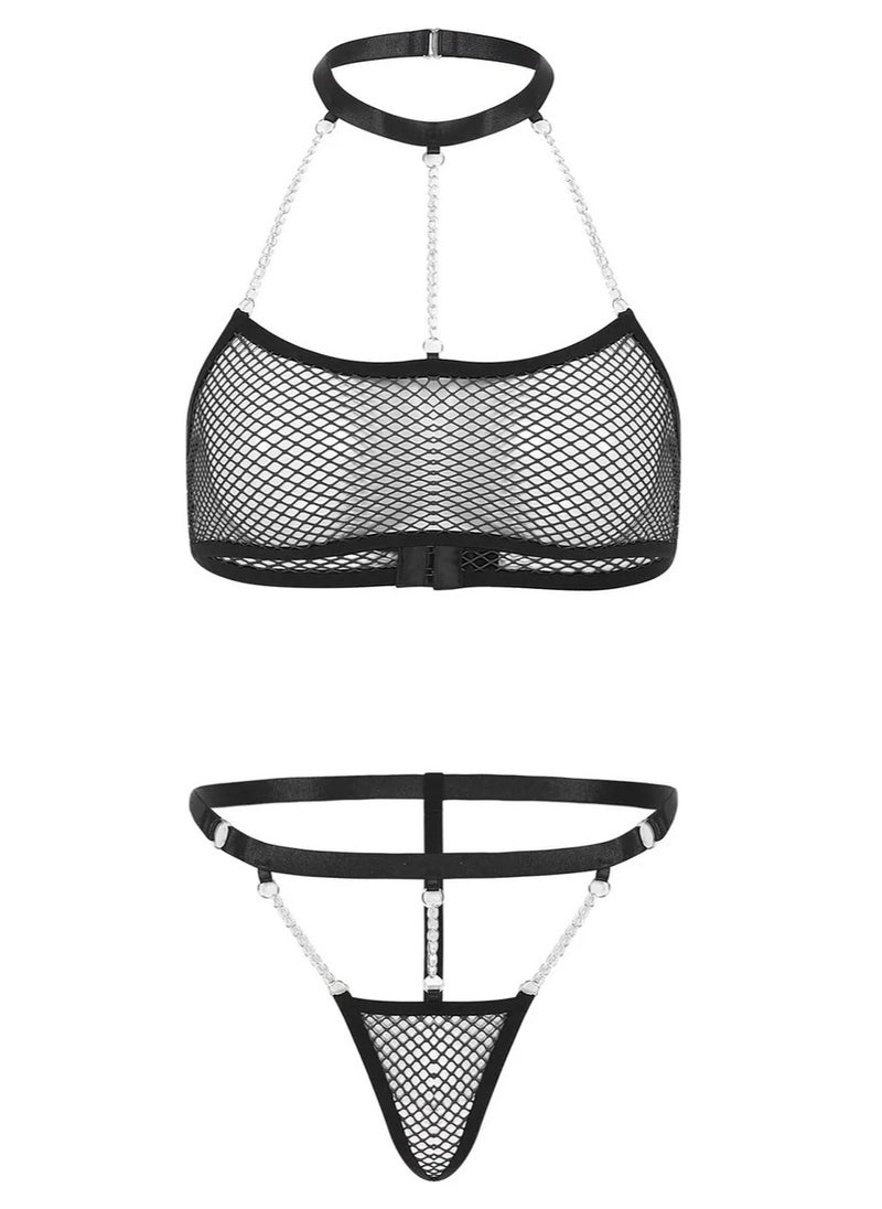 Generic - Lingerie Babydoll Playsuit 086 Black - Image 1