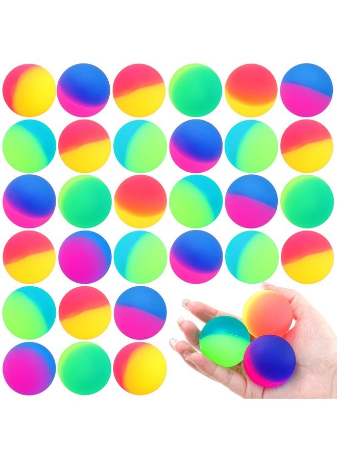 Goaste كرات قفز جوست 30 حبة للأطفال، 1.8 بوصة/45 مم كرات مطاطية كبيرة، كرات قفز عالية بألوان متنوعة لجوائز حفلات عيد الميلاد للأطفال والأولاد، هدايا - Image 1