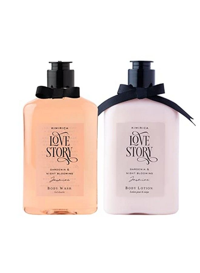 KIMIRICA Love Story Gardenia And Night Blooming Jasmine Shower Gel And Body Lotion Duo(270Ml | 270Ml) 100% Vegan And Paraben Free With Goodness Of White Tea Extract Aloe Vera And Vitamin E - Image 2