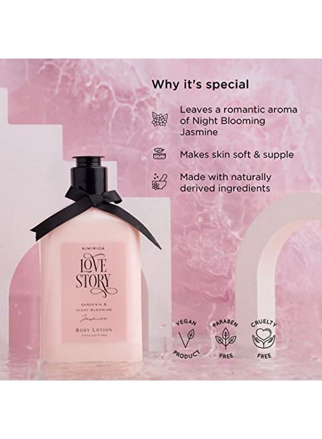 KIMIRICA Love Story Gardenia And Night Blooming Jasmine Shower Gel And Body Lotion Duo(270Ml | 270Ml) 100% Vegan And Paraben Free With Goodness Of White Tea Extract Aloe Vera And Vitamin E - Image 3