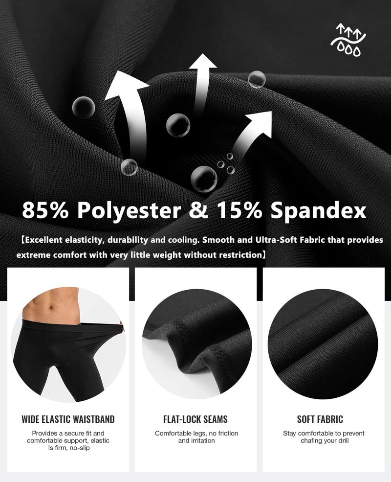SPVISE Men's Compression Pant Black Leggings Athletic Tighs Cool Dry Workout Sports Gear for Running Basketball Football Yoga - Image 3