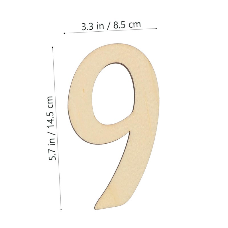 SUPVOX Wooden Baby Milestone Cards Growth Photo Props Numbers for Birthdays - Image 3