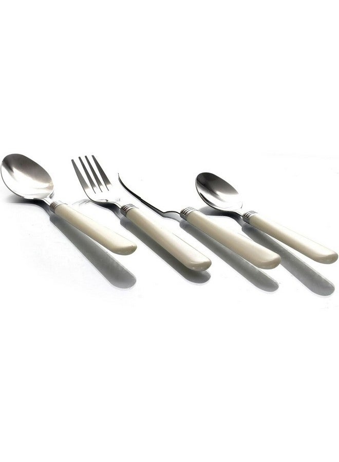 جيبسون طقم أدوات ستانلس ستيل مع حامل تخزين أبيض وفضي - Image 2