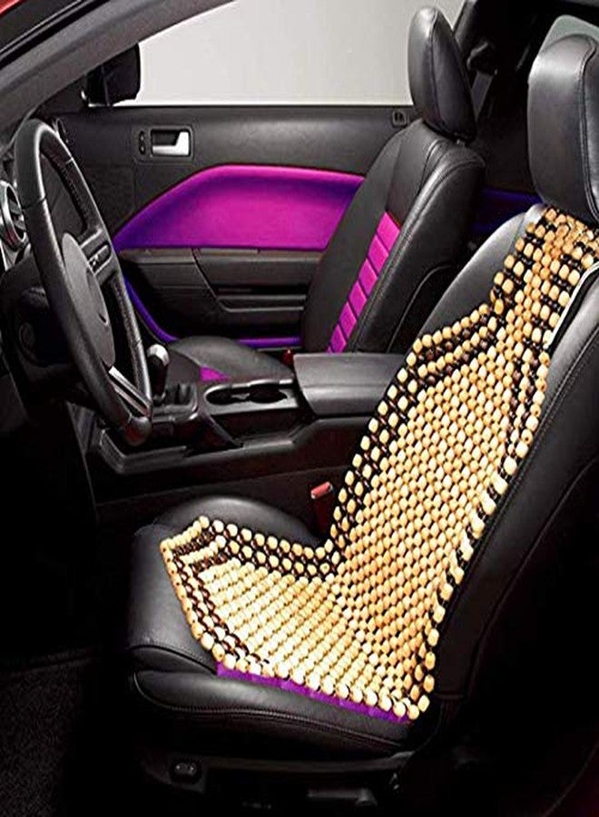 Auto Kite - Full Wooden Car Bead Seat (Car, Home and Office) Seating Pad for- Zest - Image 2