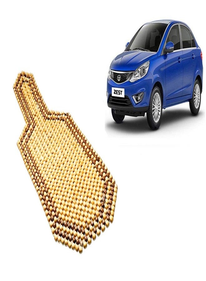 Auto Kite - Full Wooden Car Bead Seat (Car, Home and Office) Seating Pad for- Zest - Image 1