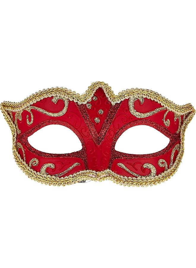The Bros Masquerade Mask for Women, Shiny Laser Cut Metal Rhinestone Mask, Party Evening Prom Ball Mask, Festival Deecorations Venetian Masks for Womens  - Image 1