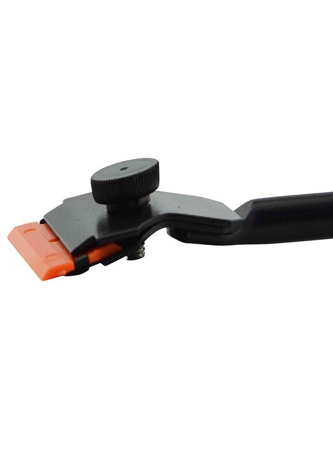 FOSHIO 12" Long Reach Extension Scraper Long Razor-blade Scraper Extra Long Sticker Scraper with 10PCS Double Edged Plastic Razor Scraper Blades and 10PCS Carbon Steel Razor Scraper Blades - Image 5