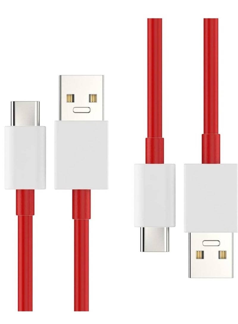 ELTRAZONE "High-Speed USB Type-C Cable – Compatible with OnePlus 11, 10 Pro, 9 Series, and More (Vibrant Red)" - Image 2