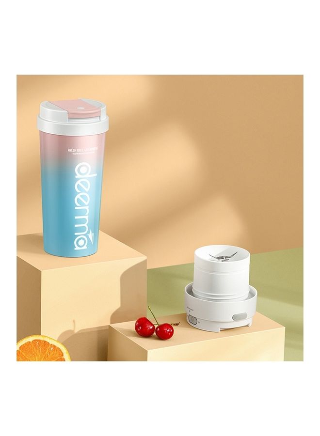 Deerma Portable 2 In 1 Cordless Juicer Blender and Thermos Wireless Juicer Cup Keep Warm & Cold Safety Lock with Twin-lids,Stirring & Drinking Cup Lid 300 ml 50 W NU90 Multicolour - Image 2
