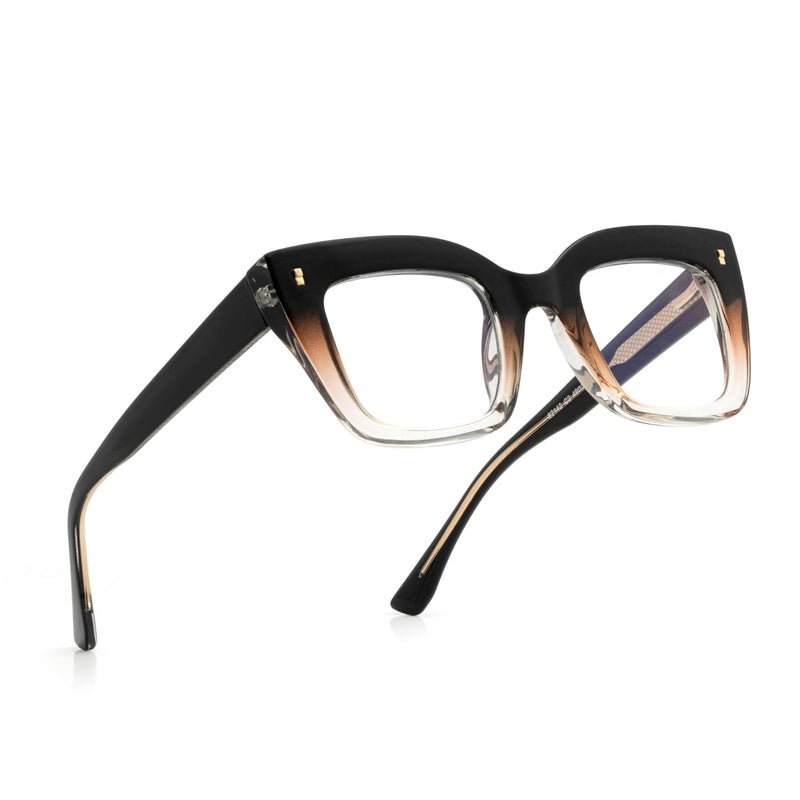 PERKEY Store PERKEY Bold Collection | Blu Cut & Antiglare Computer Eyeglasses | Full Rim Square Shape | For Women | Small | OPTL0016 - Image 5