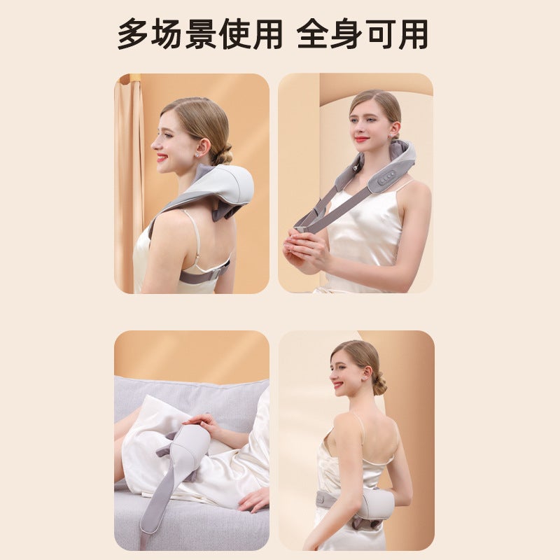 Neck Massager Kneading Cervical Spine Massage Shawl Trapezius Muscle Household Shoulder Rechargeable Shoulder And Neck Massager - Image 5