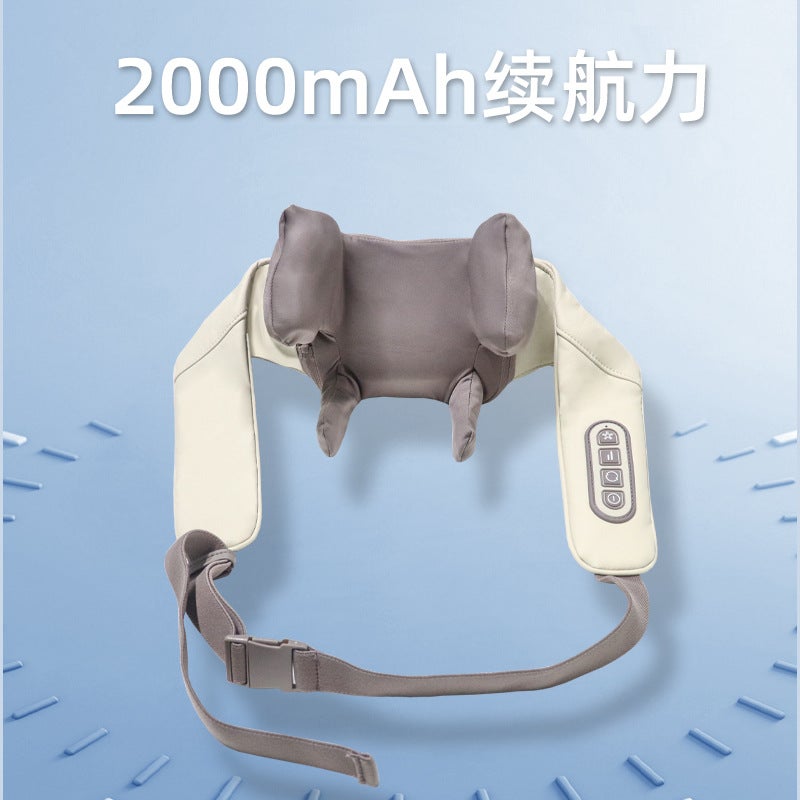 Neck Massager Kneading Cervical Spine Massage Shawl Trapezius Muscle Household Shoulder Rechargeable Shoulder And Neck Massager - Image 1
