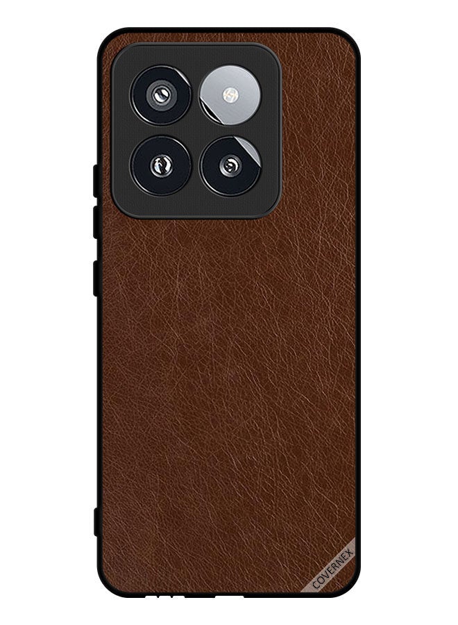 Covernex Protective Case Cover For Xiaomi 14 Pro Leather Pattern - Image 1